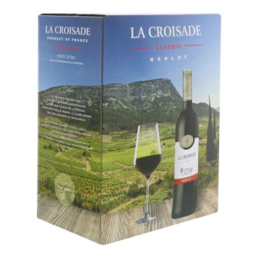 La Croisade Merlot IGP Pays d'Oc Frankrijk Bag in Box 3 Ltr.