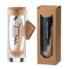 Ligne|W IROQUOIS Corkscrew Wood with glass packaging in single carton