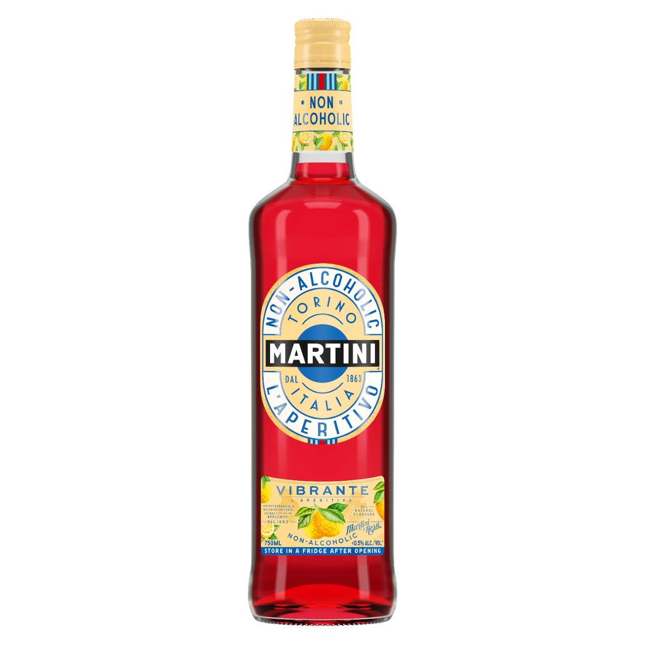 Tanzania Zakje strategie Martini vermouth Vibrante Martini & Rossi Torino Italië alcoholvrij kopen?  | Gratis verzending vanaf € 50,- | Wijnkeuze-online.nl