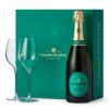 Champagne Canard Duchène Brut Frankrijk in luxe kerst giftbox met 2 glazen