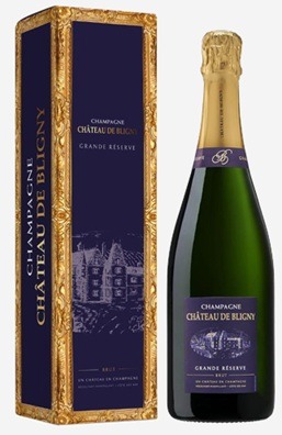 nieuw Champagne Chateau de Bligny grand reserve 75cl in giftpack