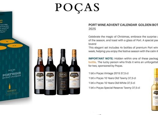 nieuw Poças advent calender 4 x 37,5cl + win the golden bottle Portugal