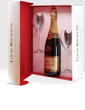 LOUIS BOUILLOT + 2 GLAZEN--