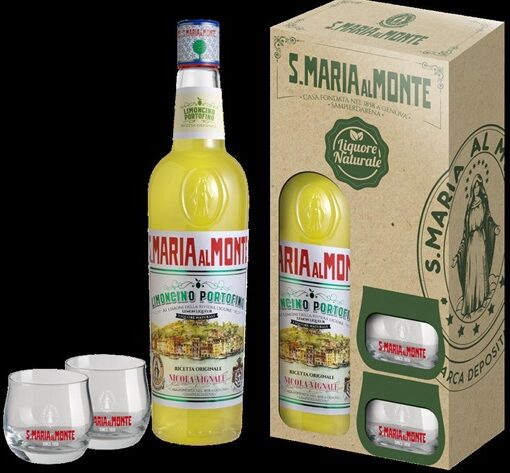 SANTA MARIA AL MONTE LIMONCINO 70CL + 2 GLAZEN--